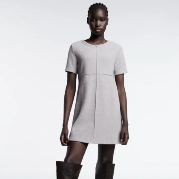 Zara Grey Marl Dress - S - Picture 1 of 3